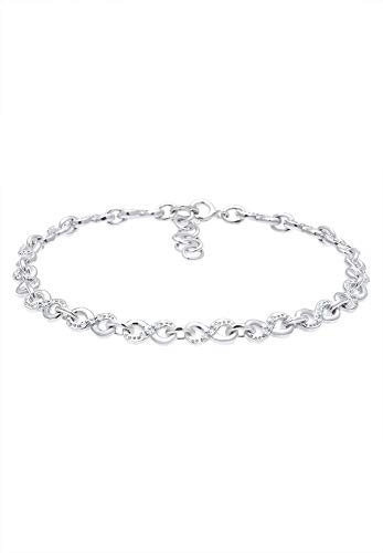 Elli Armband Damen Infinity Symbol Basic mit Kristalle in 925 Sterling Silber