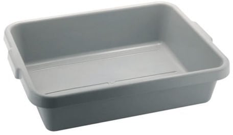 Tote Box 21'' x 15.5'' Grey, Catering, Cutlery or Dish Tray
