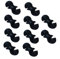 Yuauy 10 pcs Black Rotating S-Hook Clips Hook shift Cable Brake Gear Cable Housing Fixing Holder Guide Cycling Bike Bicycle MTB