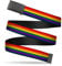 Buckle-Down Herren Web Belt Rainbow 1.25 Gürtel, Mehrfarbig, 3 cm Breit-107 cm hosengröße