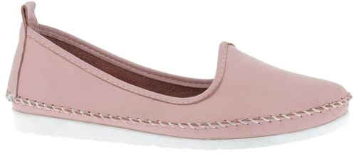 Andrea Conti Damen Slipper 0027449 Ballerina Mokassins bequem flexibel trendy, Größe:40 EU, Farbe:Rosa