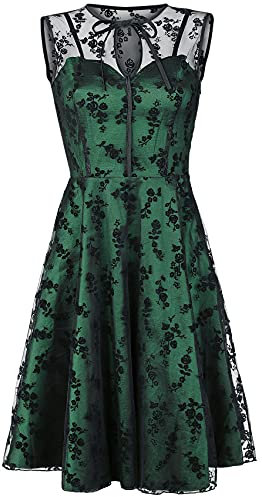 Voodoo Vixen Emerald Frauen Mittellanges Kleid grün