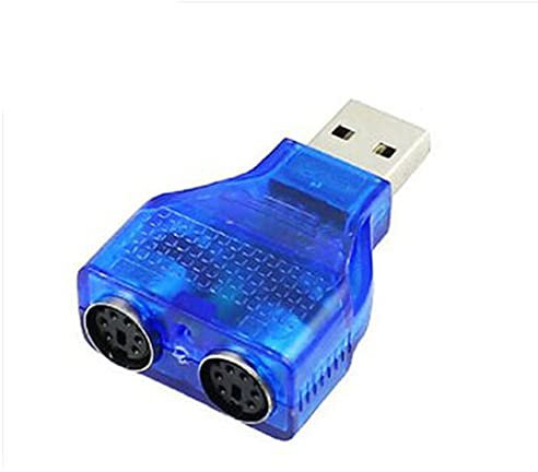 Aukson C17 USB maschio a 2 X PS/2 PS2 femmina cavo adattatore per tastiera mouse, PS2 femmina a USB convertitore
