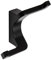 JUVA Garderobenhaken Vintage Kleiderhaken schwarz matt - SW10002 | Höhe: 71 mm | 2-fach Wandhaken unsichtbar verschraubt | Design Mantelhaken Antik | 1 Stück - Doppelhaken Garderobe mit Schrauben