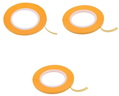 Fenteer 3pcs craft Painting Masking Tape DIY Tool Width 3mm 4mm 6mm