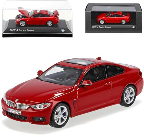 B*M*W 4er Coupe M F32 Rot AB 2014 1/43 Kyosho Modell Auto mit individiuellem Wunschkennzeichen