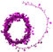 Oblique Unique® Folien Girlande Stern Lametta Glitzer Draht 7,5m Hängedeko Tischdeko Geburtstag Jubiläum JGA Hochzeit Weihnachten Silvester Party Karneval Fasching Deko - wählbar (Pink)