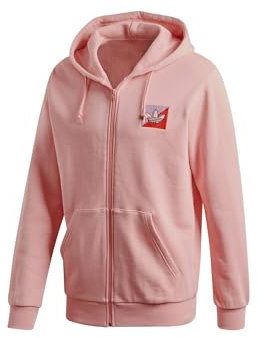 adidas Diag EMB FZ, Felpa Unisex-Adulto, Glory Pink, XS