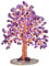 Nupuyai Amethyst Kristallbaum Feng Shui Geldbaum Baum des Lebens Edelstein Baum Wire Wrap Trommelsteine Glücksbaum Dekoration