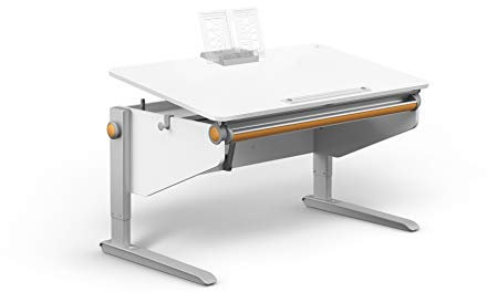 moll Winner Comfort Kinderschreibtisch höhenverstellbar | mitwachsend & ergonomisch mit neigbarer Tischplatte & gerundeten Ecken | Schreibtisch ideal für Schulkinder | Made in Germany