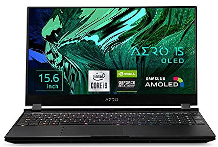 Gigabyte AERO 15 OLED YC-9DE5760SP 15,6 UHD OLED i9-10980HK RTX3080 8GB VRAM 64GB RAM W10P