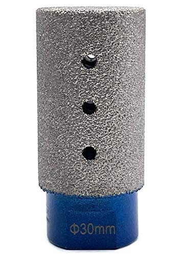 Fraise à doigt Ø 30 mm avec filetage M14 pour meuleuse d'angle compatible avec Flex Bosch Hilti Makita fraise diamantée fraise à carreaux, foret de carrelage