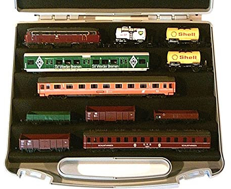 modellbahn-exklusiv Transportkoffer für Fahrzeuge Spur N, 1:160