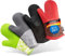 LauterSchutz® Gants de Four en Paire - avec revêtement en Silicone Complet pour Une Meilleure adhérence et résistance à la Chaleur (Chaleur de Contact: 250 ° C) dans différentes Couleurs (Noir)