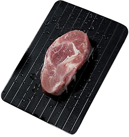 ZMREN Defrosting Plate, Defrosting Tray, Thaw Board Plate, fast defrosting tray for fish, meat, poultry or anything else that is frozen (29.5 x 21 x 0.2 cm)