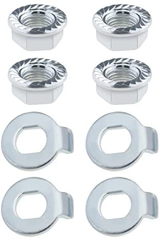 4PCS Front Wheel Motor Nut Washer Set Compatible with Xiaomi M365 Essential 1S Pro Pro 2 Version Electric Scooters Replacement Parts