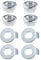 4PCS Front Wheel Motor Nut Washer Set Compatible with Xiaomi M365 Essential 1S Pro Pro 2 Version Electric Scooters Replacement Parts
