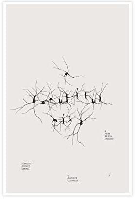 KOURT A Beautiful Mind Poster, klassisches Film, Leinwand, Poster, Wandkunst, Dekoration, Druck, Bild, Gemälde für Wohnzimmer, Schlafzimmer, Dekoration, Rahmen: 30 x 45 cm