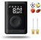 ETENWOLF Elektrische Ballpumpe 0,14-1,17 Bar, Intelligente Luftpumpe Aufblas und Abpumpfunktion, Basketballpumpe mit großem LED-Display