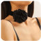 Yienate Collier Ras Velours Noir Collier Fleur De Rose Collier Dentelle Noire Collier Fleur Gothique Collier Mariée Collier Demoiselle D'honneur Bijoux Cosplay Collier Cravate Cadeaux Pour Femmes