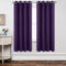 Joydeco Tende Oscuranti per Interni 2 Pezzi L 140 x A 175, Tende Termiche con Occhielli Viola Scuro per Soggiorno Moderne, Cameretta Bambini, Camera