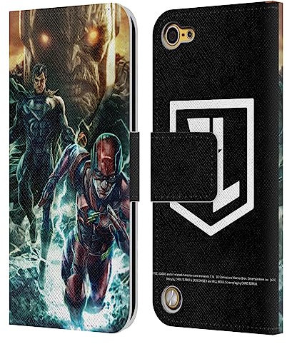 Head Case Designs Offizielle Zack Snyder's Justice League Darkseid, Superman, Flash Snyder Cut Grafiken Leder Brieftaschen Handyhülle Hülle Huelle kompatibel mit Apple iPod Touch 5G 5th Gen