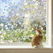Fensterfolie Sichtschutzfolie Ohne Klebstoffe 3D Regenbogeneffekt unter Licht, Statisch Folie Regenbogen Folie Fenster Sichtschutz Anti-UV