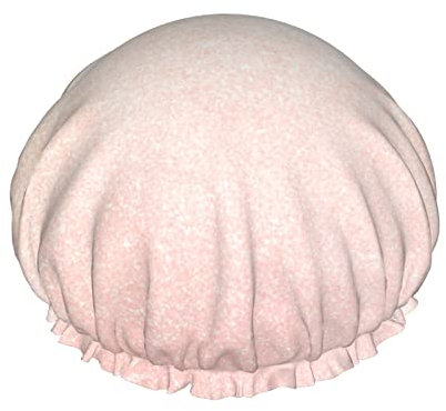 Cuffia da doccia Cuffia da bagno stampata con glitter finti oro rosa Cappello da doccia riutilizzabile impermeabile per cuffie da bagno per capelli da donna