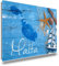 TRIOSK Kühlschrankmagnete Mediterran Magnet Insel Malta Spruch Souvenir Geschenk Maltaliebe für Reiselustige Frauen Männer Weltenbummler Kühlschrank stark eckig groß 85x55 mm