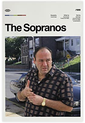 EYEZER The Sopranos, A Mafia Crime Drama Leinwand-Poster, Wandkunst, Dekordruck, Bild Gemälde für Wohnzimmer, Schlafzimmer, Dekoration, ungerahmt, 30 x 45 cm