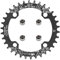yongness Plato de manivela de Bicicleta Plato Estrecho y Ancho 34T Plato de Bicicleta de Plato único con Dientes positivos y Negativos 104BCD Adecuado para Bicicletas MTB y de Carretera Negro