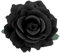Broches à Grande Fleur De Rose Broche Classique Pour Fête De Mariage Danse Banquet Pour Femmes Épingles à Revers Élégantes Accessoires De Mariée Bijoux Cadeaux De La Saint-Valentin (Noir)