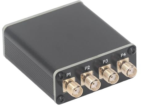 Jectse RF Isolation Distributor, Active Splitter for SDR GPSDO, 100kHz to 150MHz with Alloy Material, for Radio Antennas, Clock Sources