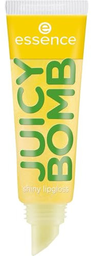 essence JUICY BOMB shiny lipgloss, Nr. 106, Gelb, glänzend, strahlend frisch, schimmernd, vegan, ohne Konservierungsstoffe, ohne Parabene, ohne Mikroplastikpartikel, 1er Pack (10ml)