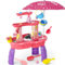 Wasserspieltisch Sandspielzeug Sand-und Matschtisch Spielzeug für Kinder 3+ Jahre, 3-Tier & Elektrische Wasserpumpe Wassertisch Kinder Outdoor für Jungen und Mädchen 2 3 4 5 6 7 8 Jahre Alt (Rosa)