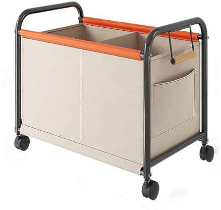 KEAOZVFE Spielzeugtruhe mit Rädern Wäschekorb auf Rollen große Spielzeug-Organizer und Aufbewahrungsbehälter abnehmbare Spielzeugkiste für Spielzimmer Kinderzimmer Babyzimmer Schlafzimmer(White,M)