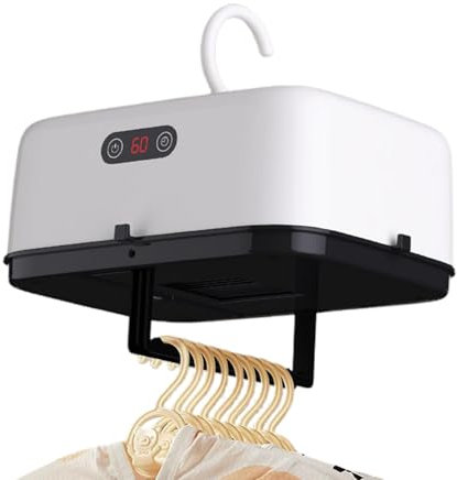 Whrcy Secadora Portátil,Secadora De Ropa Portátil,Secador de gancho plegable con luz UV | Secadora eléctrica compacta con cubierta de secado para ropa, ropa interior, calcetines