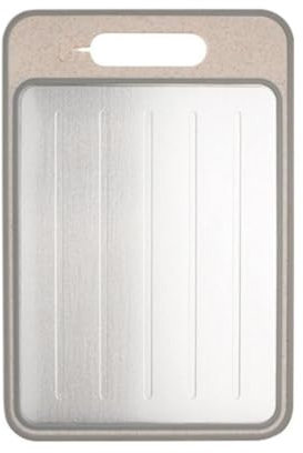 4 In 1 Defrosting Board Defrosting Tray Melt Defrosting Board 9.84 X 14.37 Inch Double Chopping Board With Grater Sharpener Fast Thaw Meat Food Kitchen Utility Tools Kitchen Products New (B, A)