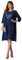 GRACE KARIN Zweiteiler Damen Elegant Chiffon-Cardigan + Partykleid Brautmutterkleider für Hochzeit Komplett Zweiteiler Marineblau
