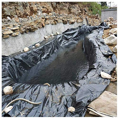 10m HDPE Pond Liner Heavy Duty Fish Pond Liner Préformé pour Piscine de Jardin Aménagement paysager Renforcé Grande Membrane d'étang à poissons (couleur : 40S Taille : 4 x 5 m)