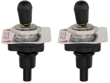 VGOL 2PCS Interrupteur Arrêt Du Moteur La Tronçonneuse 1121-430-0200 Pièce Rechange 1110-430-0202 Interrupteur à Bascule Du Moteur Compatible avec Stihl 030 031 032 041 041av 045 051