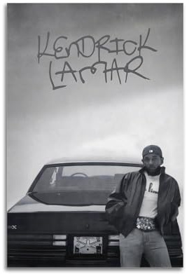 CHIMOSHEJI Poster mit Kendrick Lamar, Wandkunst, dekoratives Gemälde, Schlafzimmer, 30 x 45 cm, ungerahmter Stil