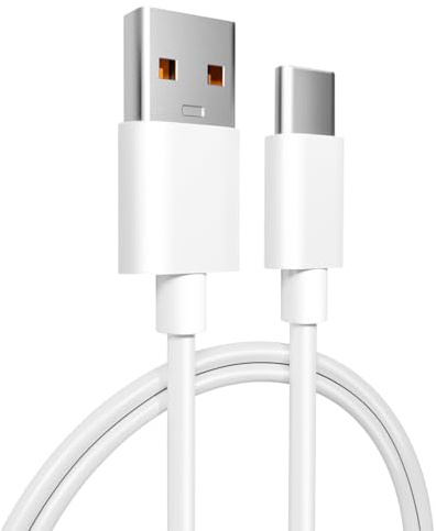 OXZEEWEE USB A to USB C Cable [2M/6FT], USB A to USB C 3A Fast Charging & Data Sync Transfer Cord for Phones, Laptops, Tablets, and Other USB-C Devices (USB 2.0, White)