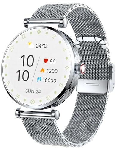 Reloj Inteligente Mujer, 2025 Nuevo Smartwatch Mujer con Llamadas, Smart Watch Ciclo Menstrual/Monitor de Sueño/SpO2/Podómetro/110+ Modos Deportivos, IP68 Impermeable Reloj Deportivo para Android iOS