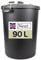 NeatPlastics Dustbin 90 L, Large Dustbin for Garden with Heavy-Duty Weather Resistant and Food Grade Material, Trash Can Garbage Bin With 2 Clip Locking Lid for Indoor & Outdoor Waste, Pack of 1