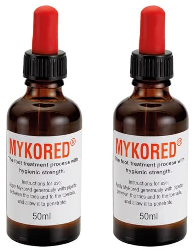 2x Mykored Nail Tincture Athlete's Foot Verrucae Fungal 50ml Ideal For, nail fungal treatment, antifungal nail treatment, mykored nail fungal treatmen