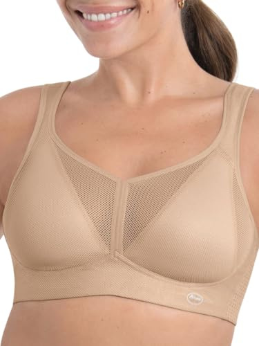 Anita Active Sport BH DeltaPad Damen starker Halt Maximum Support | DeltaPad-Schale, atmungsaktiv, ultraleicht, Feuchtigkeitstransport, auch für größere Cups