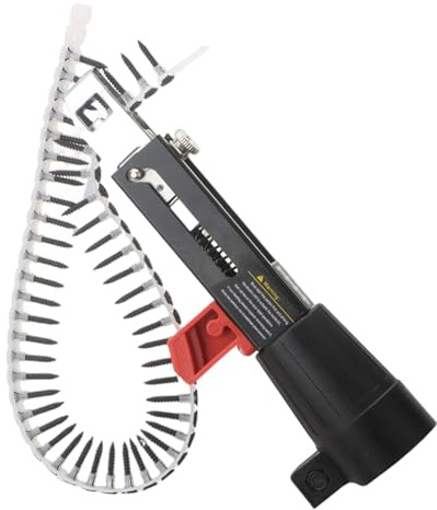 Drywalls Screw Gun Attachment, Automatic Collated Screw Gun Electric Drill Nail Tightening Equipment Woodworking Tool for DIY Enthusiasts