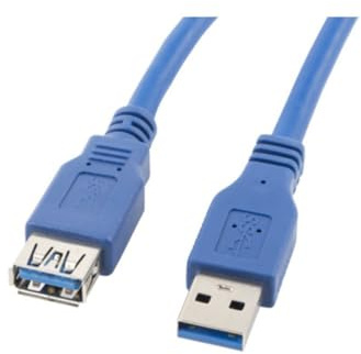 Lanberg CA-US3E-10CC-0030-B USB 3.0 A-Stecker auf A-Buchse Extender, 3m blau