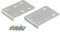 Kitchen Cupboard Door Hinge Repair KIT Includes 2 Plates and Fixing Screws - Silver